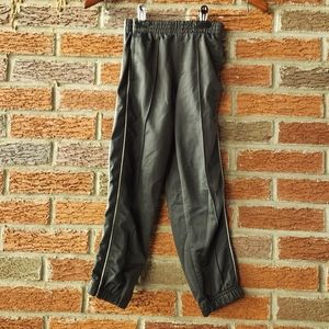 Boy's Nike Dark Gray With White Stripes Track Pants Joggers